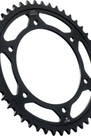 JT SPROCKETS - REAR STEEL 47T BL, 520 - Sprockets - BLACK ZINC FINISH Authentiek